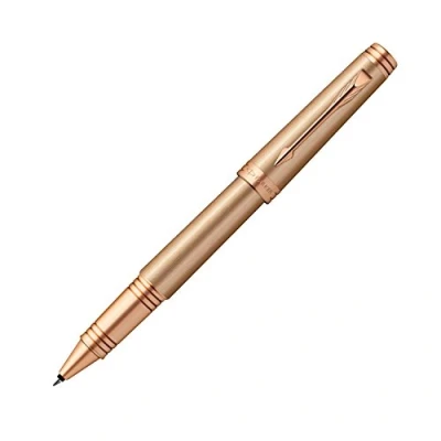 Image of Parker Premier Pink Gold Trim Rollerball Gift Boxed