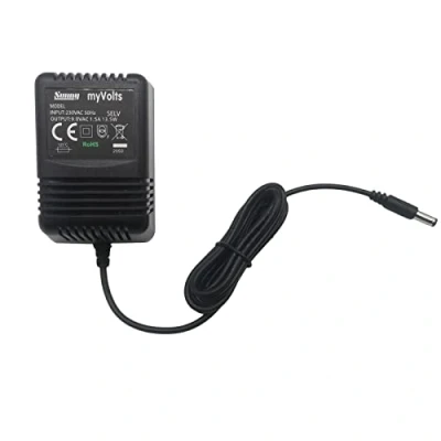 Image of MyVolts 9V power supply adaptor compatible with Digitech Whammy IV Effects pedal UK plug