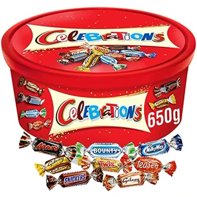 Image of Celebrations Chocolate Tub 650g with free VIMO key ring