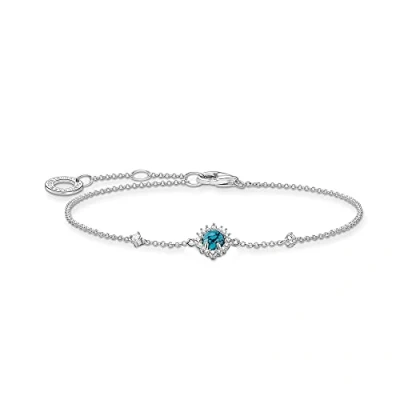 Image of Thomas Sabo, Women’s Sterling silver Cubic Zirconia Bracelet, Silver, one size A2023 405 17 L19V