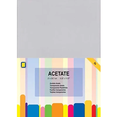 Image of JE 5 x A4 Acetate Sheets, Multicolour