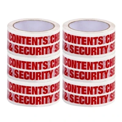 Image of isupli 6 x Security Parcel Packaging Tape 48mm 66m Heavy Duty Strong Adhesive Cello for Packing Cardboard Box House Moving Shipping
