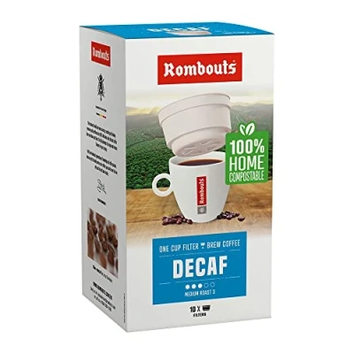 Image of Rombouts Original Fairtrade Decaffeinated One Cup Filter 4 Pack of 10 40 servings