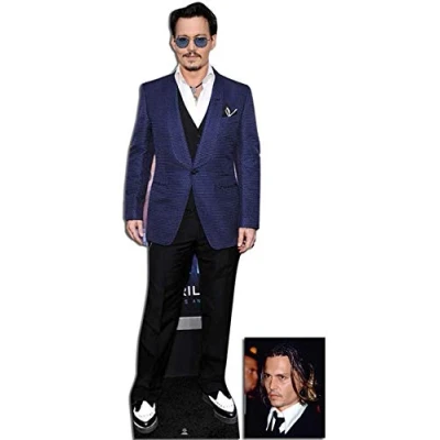 Image of Fan Pack Johnny Depp Lifesize Cardboard Cutout/Standee/Standup Includes 8x10 (20x25cm) Photo