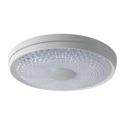 Image of Boise Dimmable LED Decorative Flush Ceiling Light White 3000 6500K Remote Control