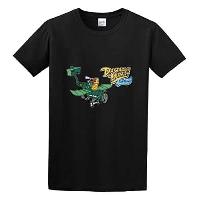 Image of SaRueLsb Man&#039;s T Shirt Dastardly and Muttley in Their Flying Machines S 3XL Black M