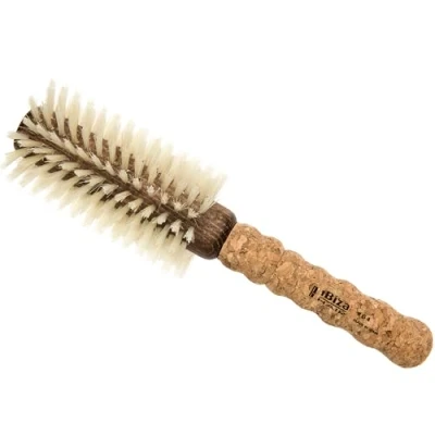 Image of Ibiza Hair Round brush Eco Cork Wood B4 Natural Professional Handmade Large