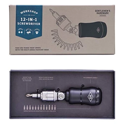 Image of Gentlemen&#039;s Hardware GEN490 12 in 1 Multi Head Screwdriver