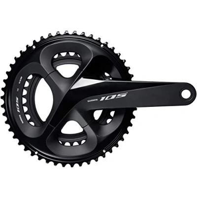 Image of Shimano 105 FC R7000 double chainset, HollowTech II 172.5 mm 53 / 39T, black