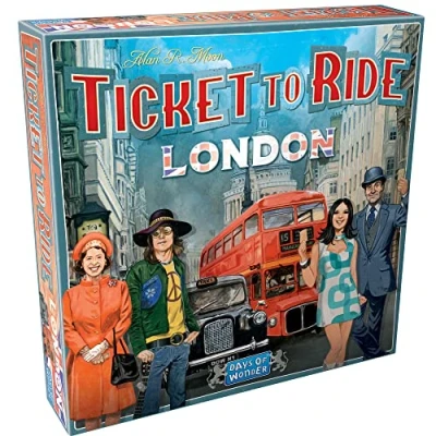 Image of Days of Wonder Ticket to Ride London Board Game Ages 8+ For 2 4 players Average Playtime 10 15 Minutes