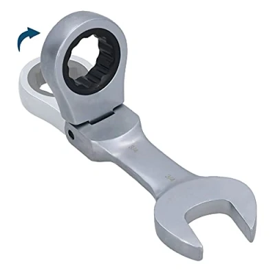 Image of AB Tools 3/4 AF SAE Imperial Flexible Stubby Flexi Head Ratchet Spanner Combi Wrench