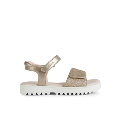 Image of Geox Girls J Coralie Gir Sandals, Platinum, 5 UK