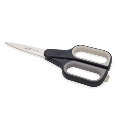 Image of Joseph PlusCut Scissors with Integrated Box Cutter, Japanese Stainless Steel Blades, Soft Grip Handles, Multi Purpose Cutting Tool