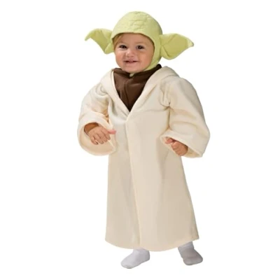 Image of Rubie&#039;s Official Disney Star Wars Baby Yoda Costume, Child&#039;s Costume Toddler Size Halloween