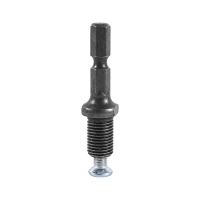 Image of Electric Hammer Drill Chuck Adapter, Hex Shank 3/8&quot; 24UNF with 1/4 Thread Screw