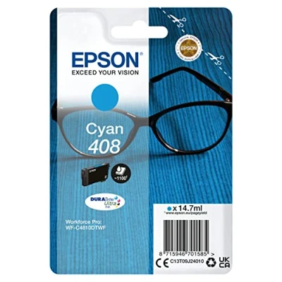 Image of Epson Genuine Ink Singlepack Cyan 408 DURABrite Ultra
