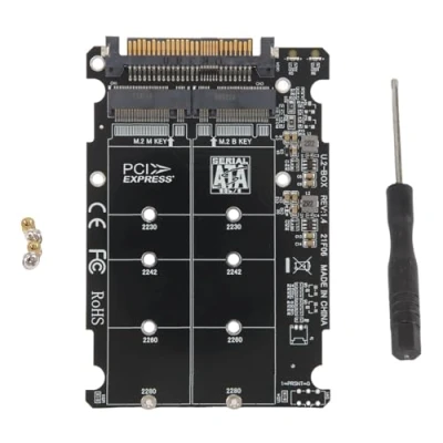 Image of Yheonver 2 in 1 M.2 NVME SATA U2PCB SSD Key M B to U.2 SFF 8639 Adapter PCIe M2 Converter Desktop
