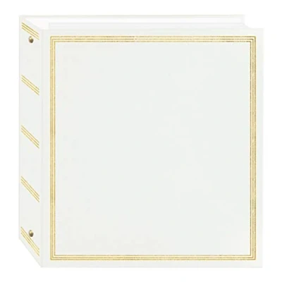 Image of Pioneer Photo Albums TR 100W 100 White Magnetic 3 Ring Album Page
