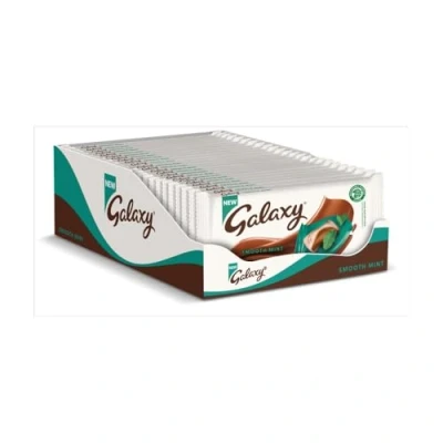 Image of Galaxy Chocolate Bar, Smooth Mint and Chocolate, 110g, Pack of 24