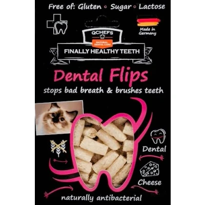 Image of Qchefs Dental Flips: Care Cat Stick Chewing Antibacterial Teeth Cleaning with Tartar