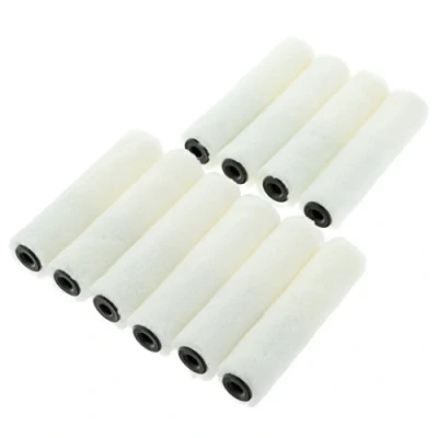 Image of Coral 41739 Paint Mini Roller Cover with a Velour Sleeve Fabric 4 inch 10 Piece Pack Set