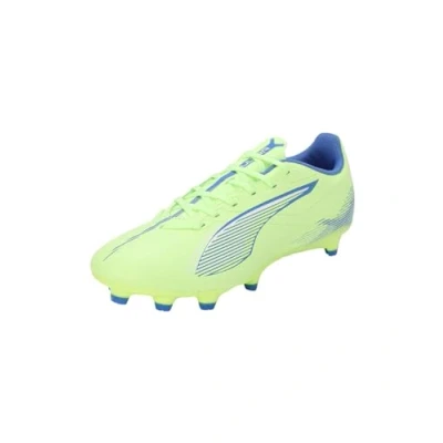 Image of Puma Ultra 5 PLAY FG/AG Moulded stud football boots, Women&#039;s, Size: 5.5, Fizzy apple/white/bluemazing Synthetics