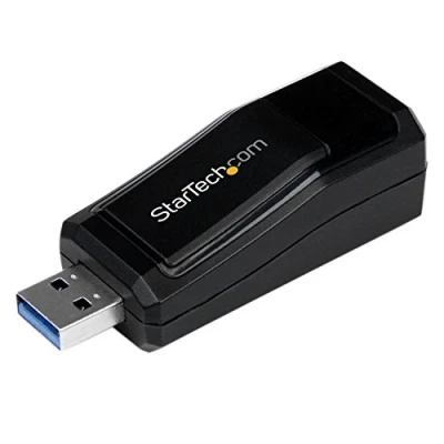 Image of StarTech.com USB 3.0 to Gigabit Ethernet NIC Network Adapter 10/100/100 Mbps LAN RJ45 (USB31000NDS)