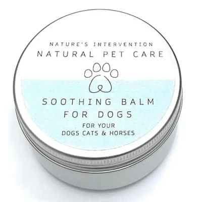 Image of NATURE&#039;S INTERVENTION Soothing Balm for Dogs 100% Natural, Shea, Cocoa, Beeswax, Herbal Oils. Protects, Hydrates, Soothes, Repairs. Ideal Sensitive Skin. 50ml