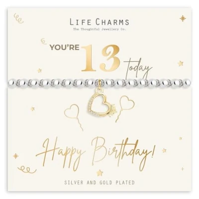 Image of Life Charms Happy 13th Birthday bracelet