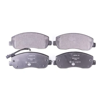 Image of 410601061R, 410602889R, 410603847R, 410604386R, 7410604386 Brake pad set HELLA 8DB 355 015 291 with integrated wear warning contact
