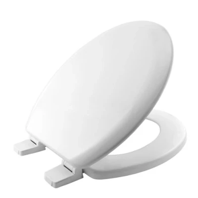 Image of Carrra &amp; Matta White Moulded Wood Toilet Seats with Strong Plastic Hinges