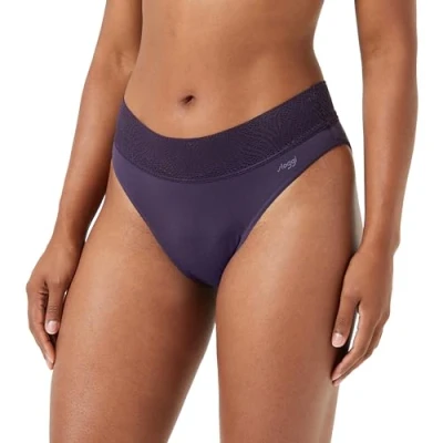 Image of Sloggi Women&#039;s Period Panties Tai Heavy 2P Hikini, Blueberry, M