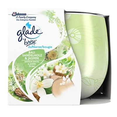 Image of Glade by Breeze Bali Sandalwood/Jasmine Scented Candle 120g Set of 3