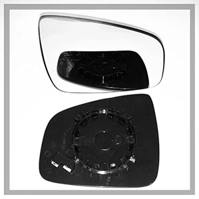 Image of Fits Dacia Sandero 2008 to 2021 Heated Base Convex Mirror RIGHT HAND ( UK Driver Side )