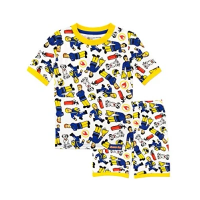 Image of Fireman Sam Boys Pyjamas White 18 24 Months
