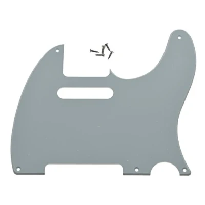 Image of KAISH American Vintage 5 Hole Tele Pickguard TL Guitar Pick Guard Scratch Plate for Tele/Telecaster White 1 Ply
