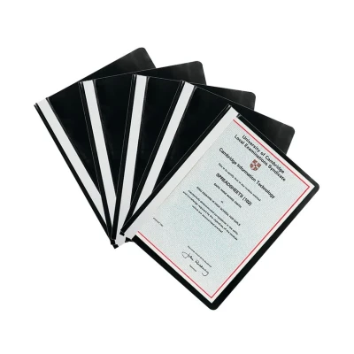 Image of Q Connect A4 Project Folder Black (Pack of 25)