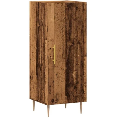 Image of vidaXL Sideboard Cupboard Old Wood Engineered 34.5 x 34 90 cm Modern Living Room Highboard