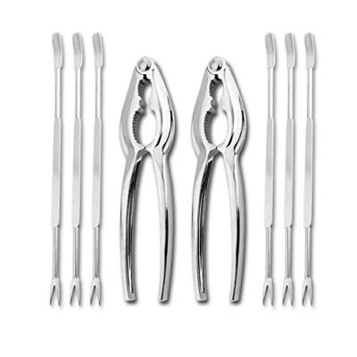 Image of Leadway Seafood Tool Set with Forks and Lobster Crackers 8 Piece