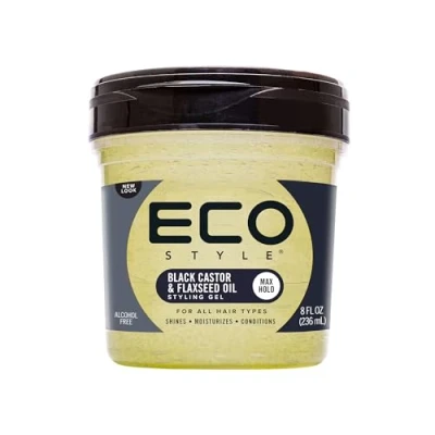 Image of Eco Styler Black Castor &amp; Flax Seed Oil, 8oz