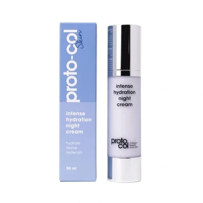 Image of Proto col Intense Hydration Night Cream, Collagen Technology + Hyaluronic Acid Vitamin C, Wake up with Smooth, Plump and Radiant Skin (50ml)