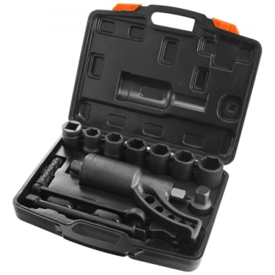 Image of VEVOR Torque Multiplier, Heavy Duty Multiplier Wrench Set, 1 Inch Drive Lug Nut 1:64 6800N.m Remover, with 8 Sockets and Storage Case for Truck Trailer RV
