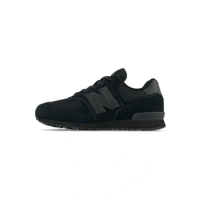 Image of New Balance 574 Sneaker, Black White, 3.5 UK
