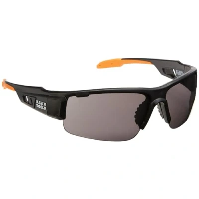 Image of Safety Glasses, Professional PPE Protective Eyewear with Semi Frame and Gray Lens, Scratch Resistant Anti Fog Klein Tools 60162