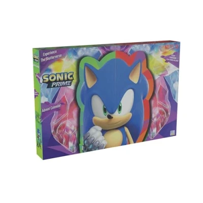 Image of Bandai Sonic Prime Advent Calendar The Hedgehog Kids 2023 With Figures Stickers And More Based On Netflix Series Toys Make Great Christmas Gifts