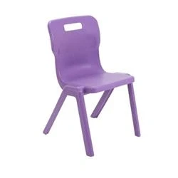 Image of Titan One Piece Chair Size 5 430mm Seat Height Purple T5 P