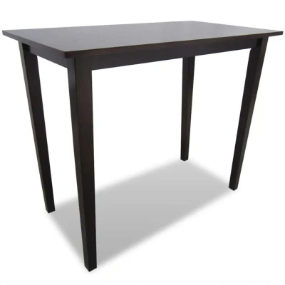 Image of vidaXL Wooden Bar Table Brown