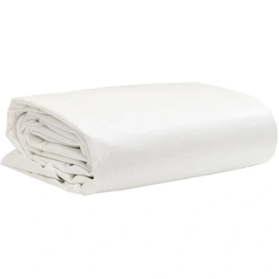 Image of vidaXL Tarpaulin White 4x4 m 650 g/m²