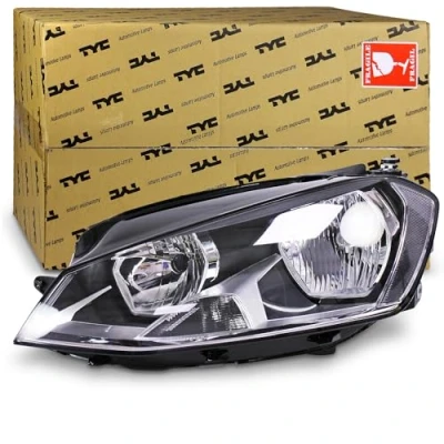 Image of 5G1941005, 5G1941005E, 5G1941029 Headlights TYC 20 14220 05 2 Left H7, H15 with daytime running light for right hand traffic electric motor