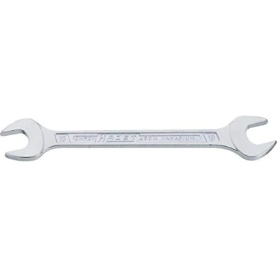 Image of 46800200000, 53001, ASE46800200000, VAG53001 Open end Spanner HAZET 450N 6X7 121,3mm Chrome Vanadium Steel Chromed